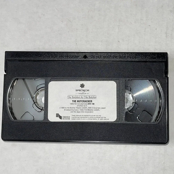 Tchaikovsky The Nutcracker Bolshoi VHS Yuru Grigorovich Natalya Arkhipova Irek - Picture 5 of 6